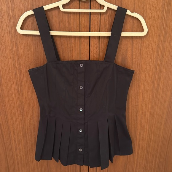 Veronica Beard Laura Top in Black - Picture 3 of 6